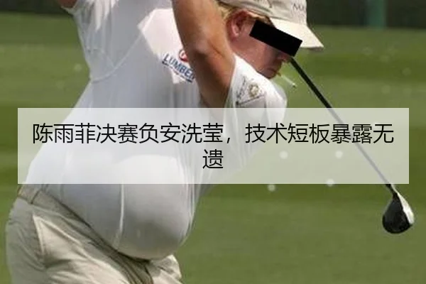 陈雨菲决赛负安洗莹，技术短板暴露无遗